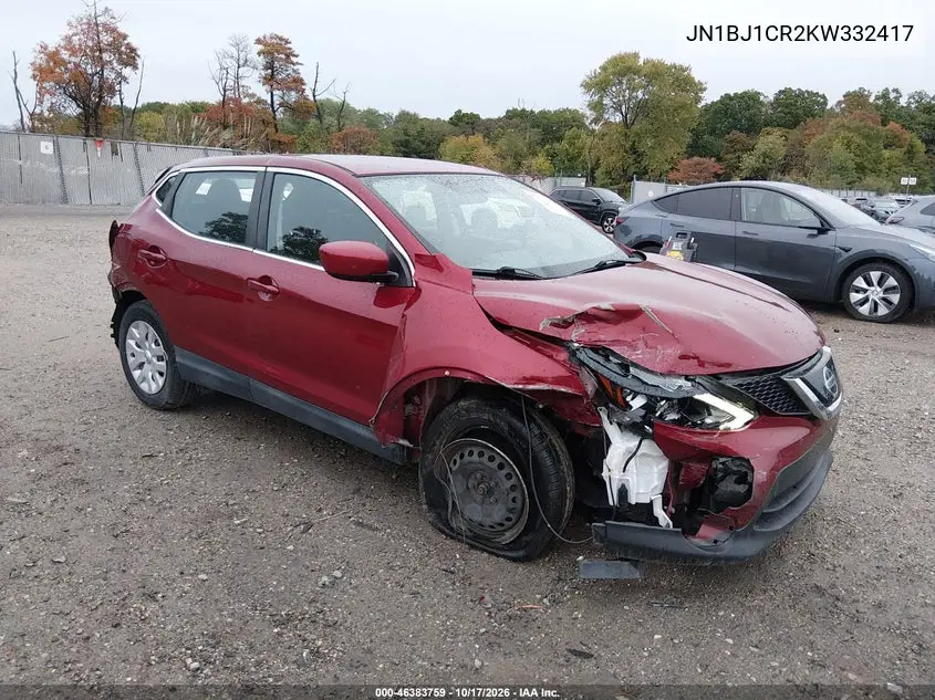 NISSAN QASHQAI 2019, VIN JN1BJ1CR2KW332417