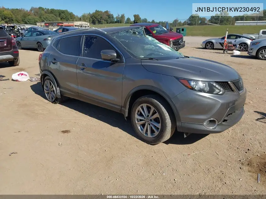 NISSAN QASHQAI 2019, VIN JN1BJ1CP1KW230492