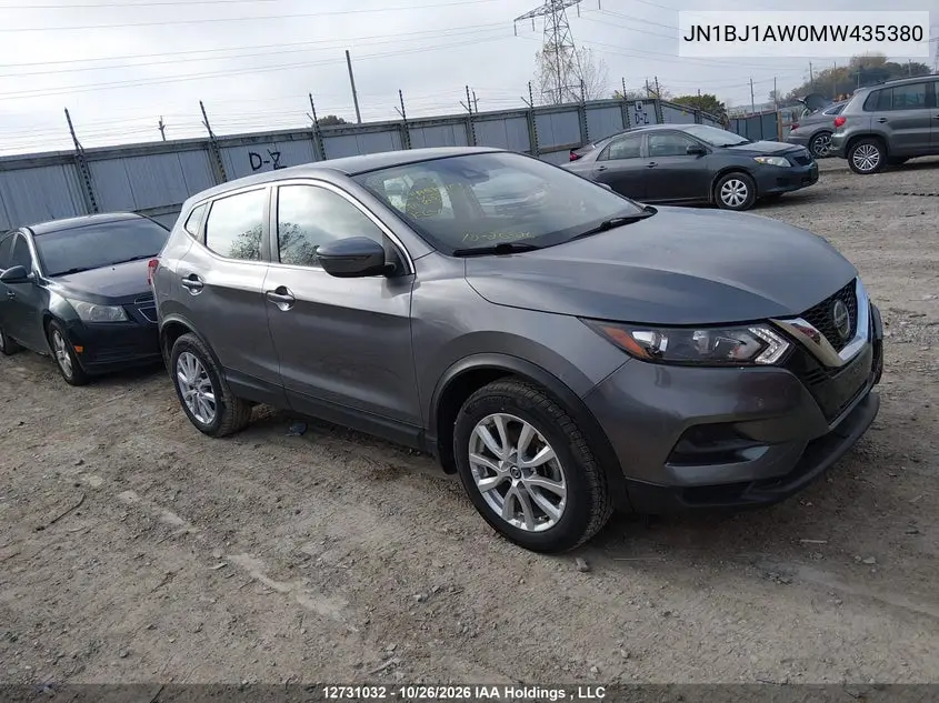 NISSAN QASHQAI 2021, VIN JN1BJ1AW0MW435380