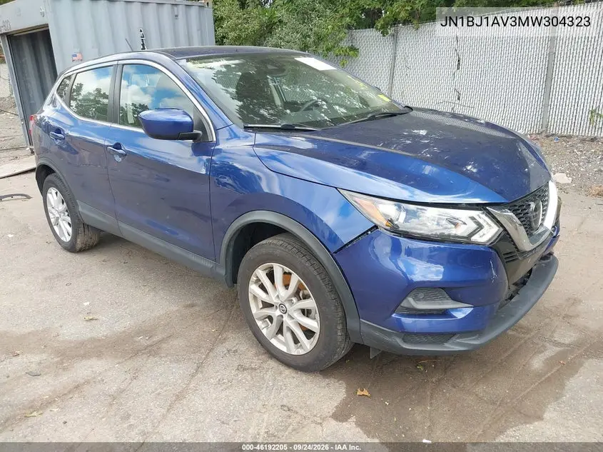 NISSAN QASHQAI 2021, VIN JN1BJ1AV3MW304323
