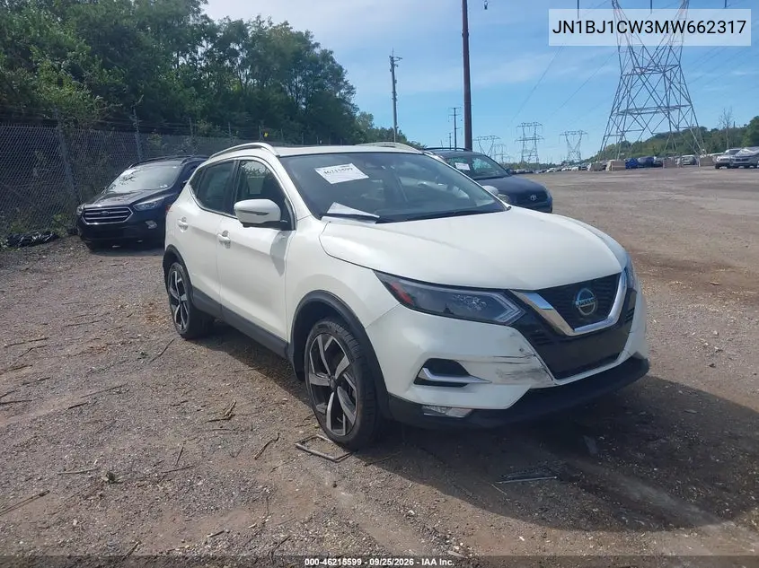 NISSAN QASHQAI 2021, VIN JN1BJ1CW3MW662317