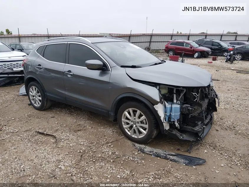 NISSAN QASHQAI 2021, VIN JN1BJ1BV8MW573724