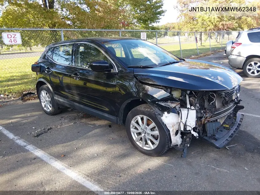 NISSAN QASHQAI 2021, VIN JN1BJ1AWXMW662348
