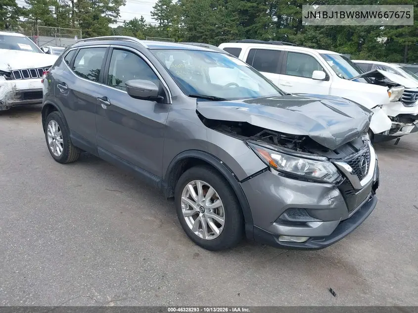 NISSAN QASHQAI 2021, VIN JN1BJ1BW8MW667675