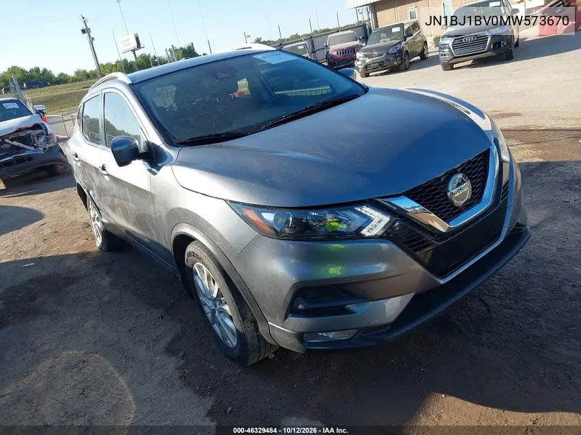NISSAN QASHQAI 2021, VIN JN1BJ1BV0MW573670