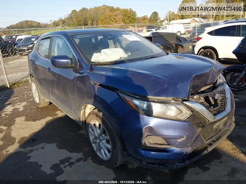 NISSAN QASHQAI 2021, VIN JN1BJ1AW2MW423490