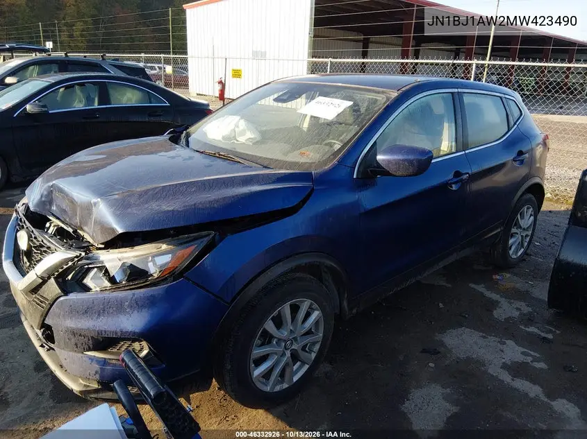 2021 NISSAN QASHQAI VIN JN1BJ1AW2MW423490 — фото 2