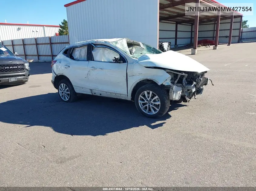 NISSAN QASHQAI 2021, VIN JN1BJ1AW0MW427554