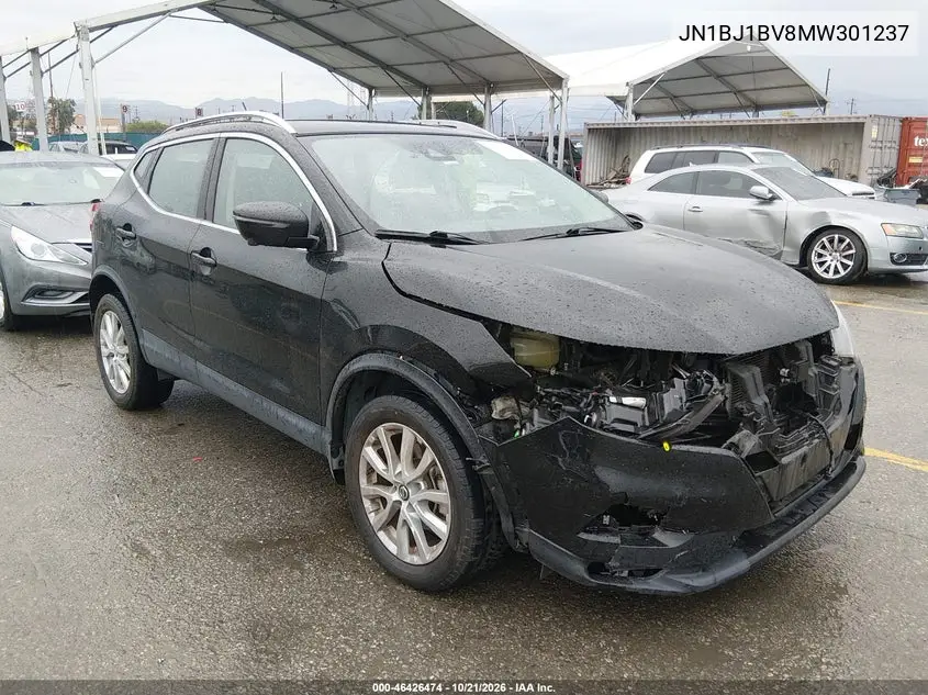NISSAN QASHQAI 2021, VIN JN1BJ1BV8MW301237