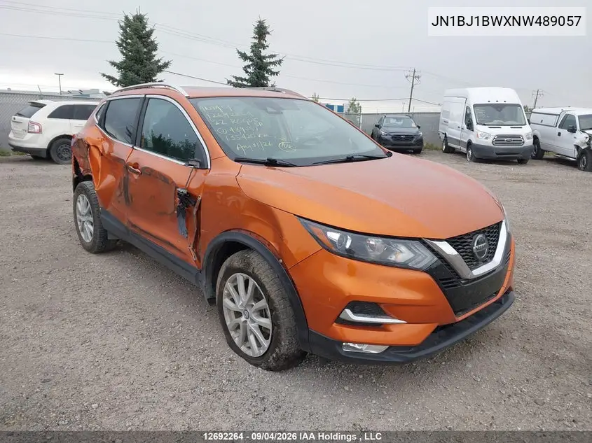 NISSAN QASHQAI 2022, VIN JN1BJ1BWXNW489057