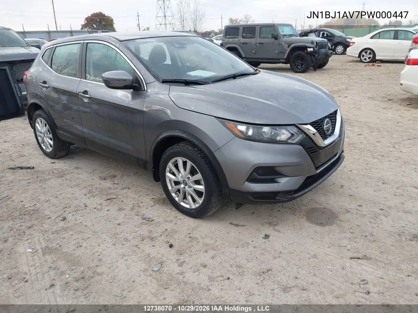 NISSAN QASHQAI 2023, VIN JN1BJ1AV7PW000447