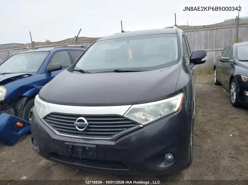 2011 NISSAN QUEST VIN JN8AE2KP6B9000342 — фото 12