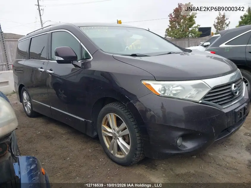 2011 NISSAN QUEST VIN JN8AE2KP6B9000342 — фото 13