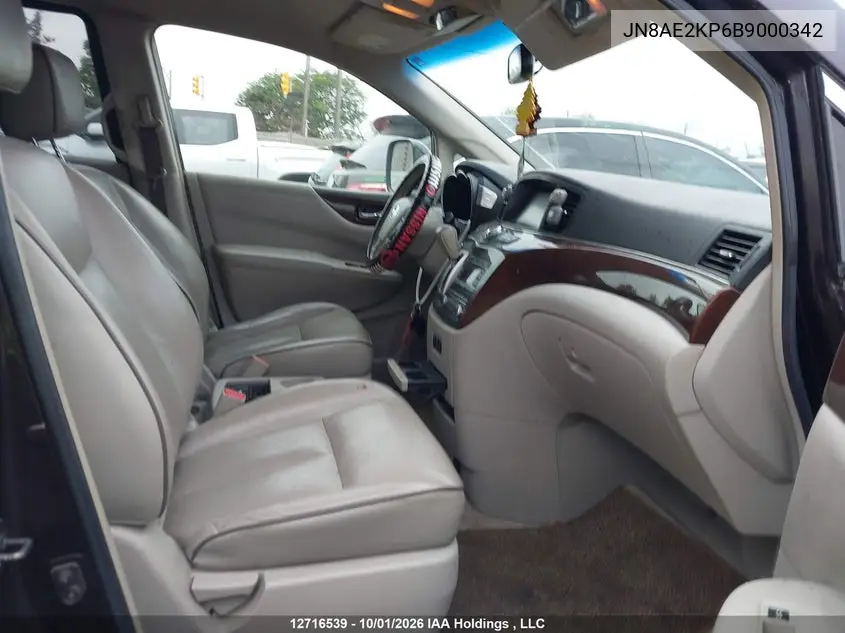 2011 NISSAN QUEST VIN JN8AE2KP6B9000342 — фото 5