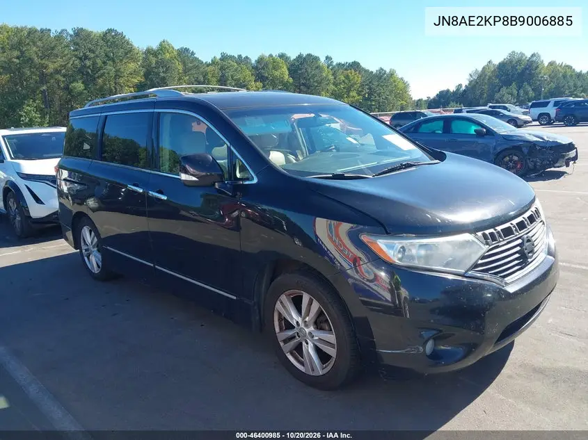 NISSAN QUEST 2011, VIN JN8AE2KP8B9006885
