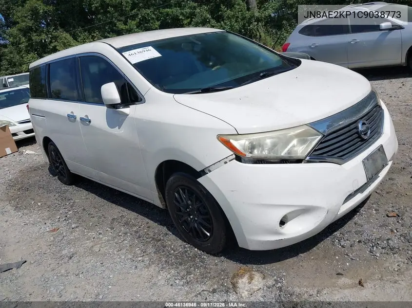 NISSAN QUEST 2012, VIN JN8AE2KP1C9038773