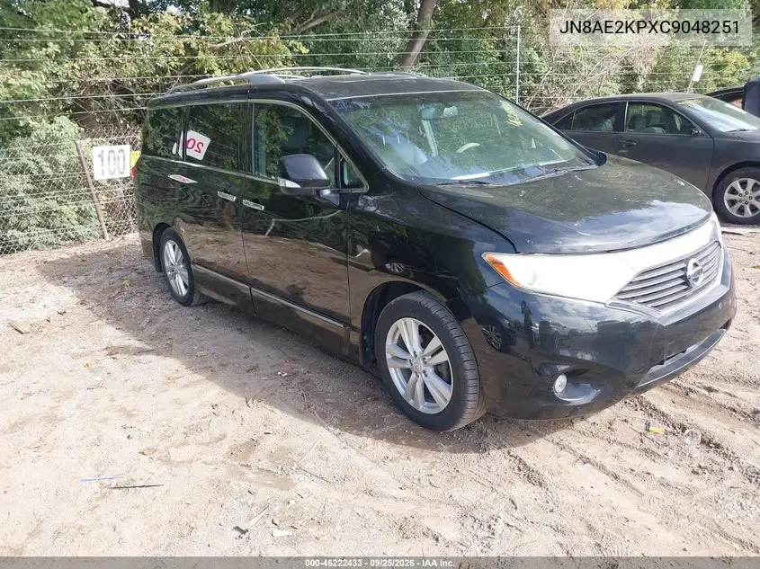 NISSAN QUEST 2012, VIN JN8AE2KPXC9048251