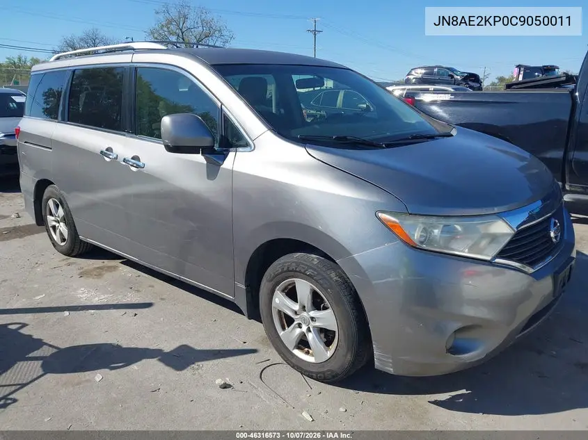 NISSAN QUEST 2012, VIN JN8AE2KP0C9050011