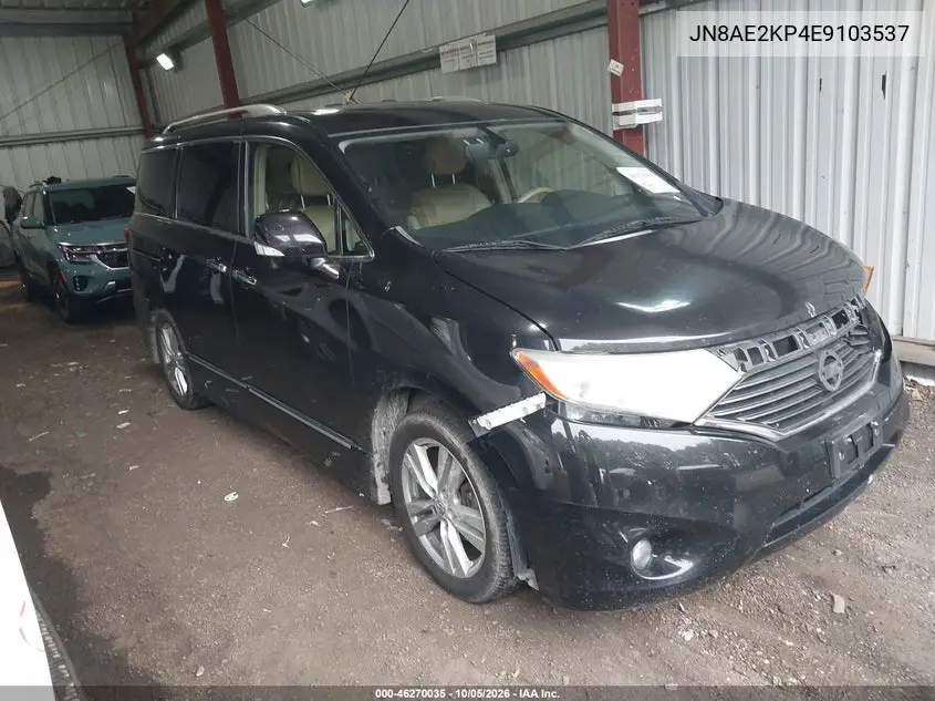 NISSAN QUEST 2014, VIN JN8AE2KP4E9103537