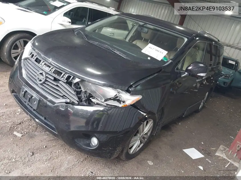 2014 NISSAN QUEST VIN JN8AE2KP4E9103537 — фото 2