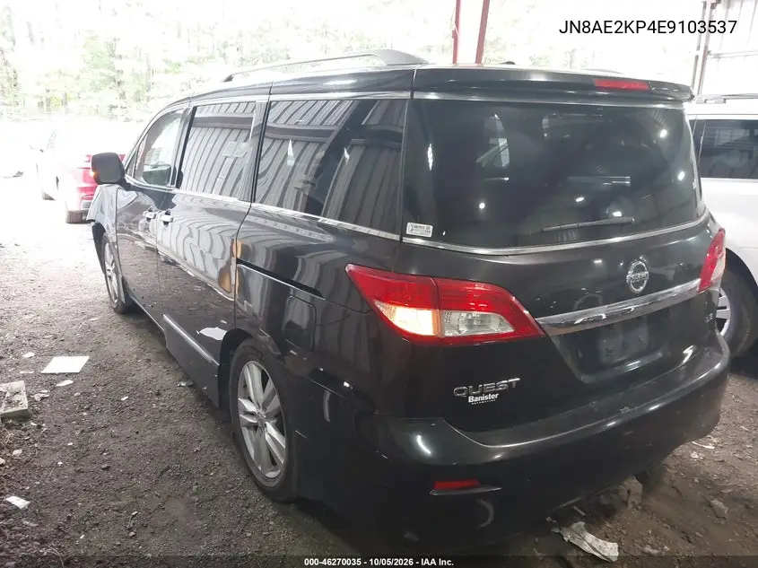 2014 NISSAN QUEST VIN JN8AE2KP4E9103537 — фото 3
