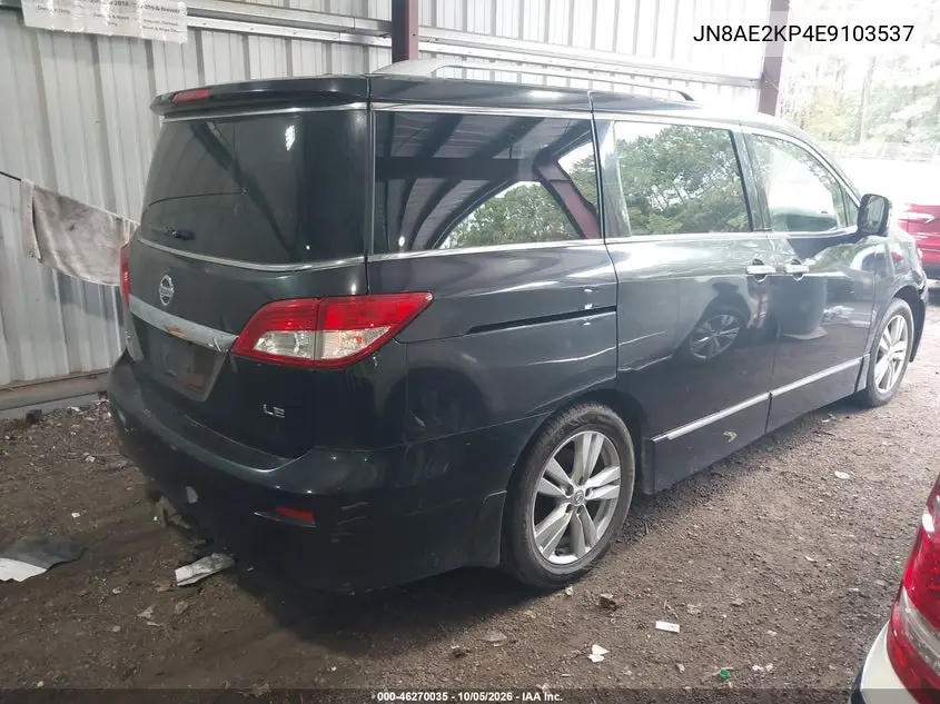 2014 NISSAN QUEST VIN JN8AE2KP4E9103537 — фото 4