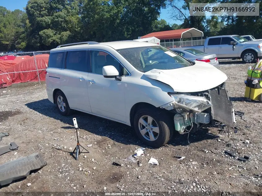 NISSAN QUEST 2017, VIN JN8AE2KP7H9166992