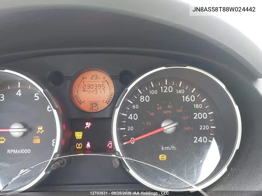 2008 NISSAN ROGUE VIN JN8AS58T88W024442 — фото 15