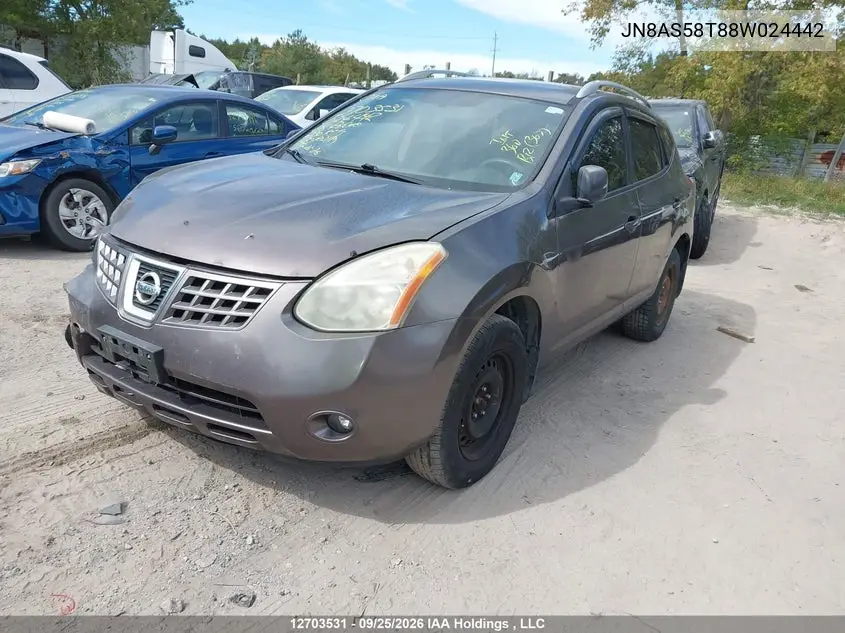 2008 NISSAN ROGUE VIN JN8AS58T88W024442 — фото 2