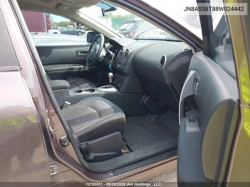 2008 NISSAN ROGUE VIN JN8AS58T88W024442 — фото 5