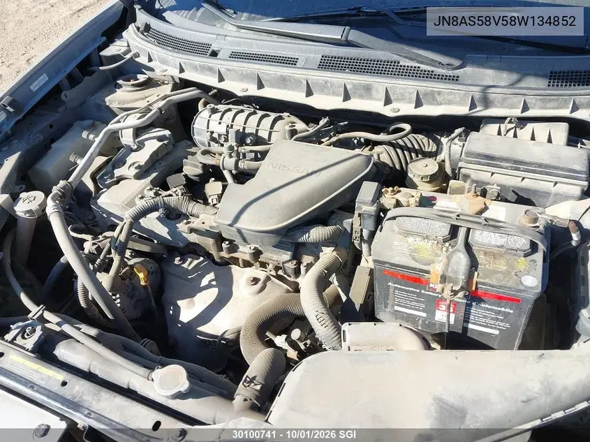 2008 NISSAN ROGUE VIN JN8AS58V58W134852 — фото 10