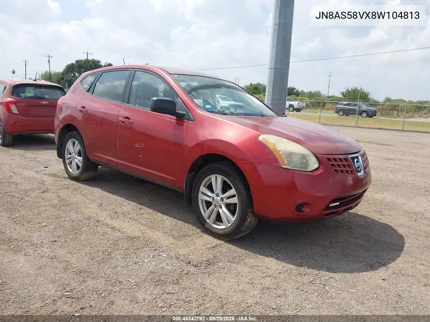 NISSAN ROGUE 2008, VIN JN8AS58VX8W104813