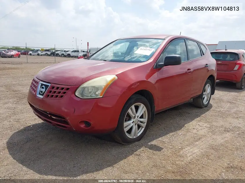 2008 NISSAN ROGUE VIN JN8AS58VX8W104813 — фото 2