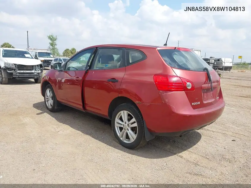 2008 NISSAN ROGUE VIN JN8AS58VX8W104813 — фото 3