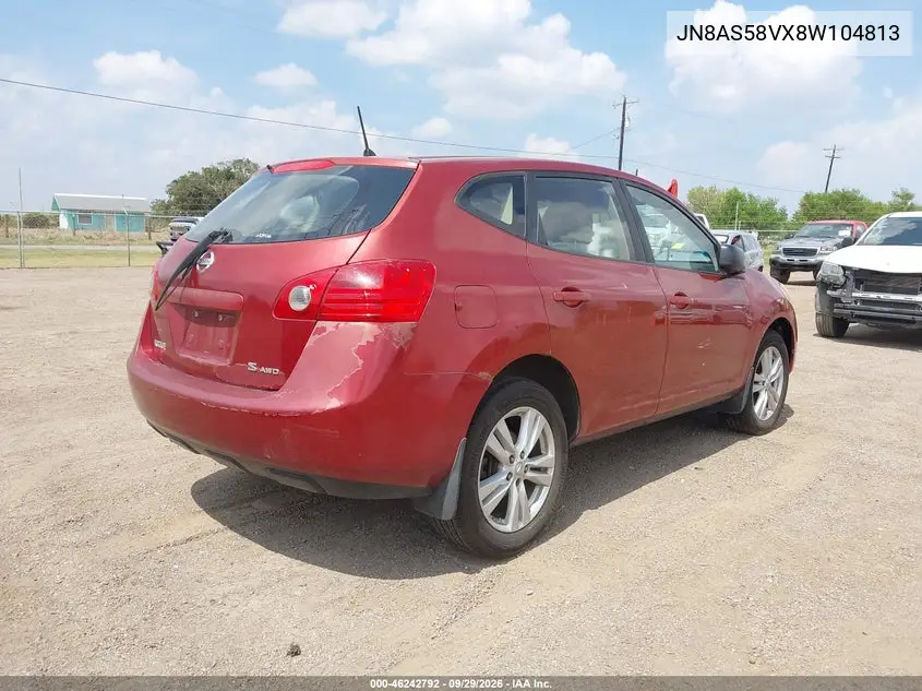 2008 NISSAN ROGUE VIN JN8AS58VX8W104813 — фото 4