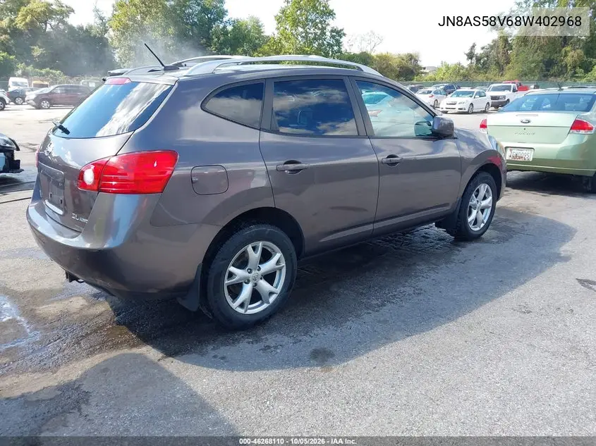 2008 NISSAN ROGUE VIN JN8AS58V68W402968 — фото 4