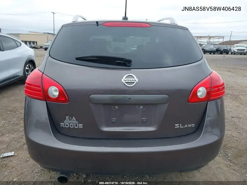 2008 NISSAN ROGUE VIN JN8AS58V58W406428 — фото 17