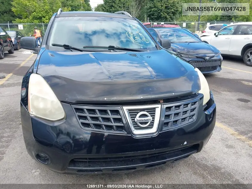 2009 NISSAN ROGUE VIN JN8AS58T69W047428 — фото 11