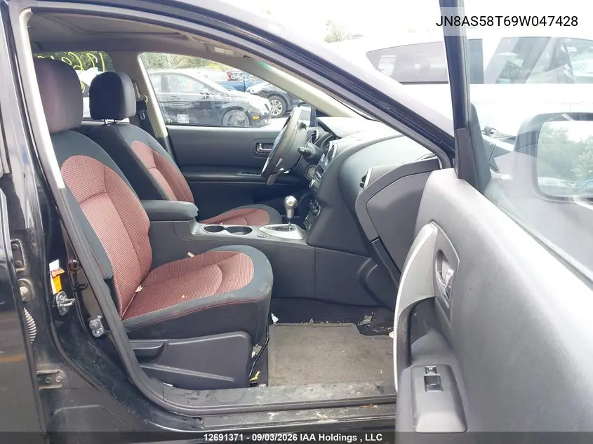 2009 NISSAN ROGUE VIN JN8AS58T69W047428 — фото 5