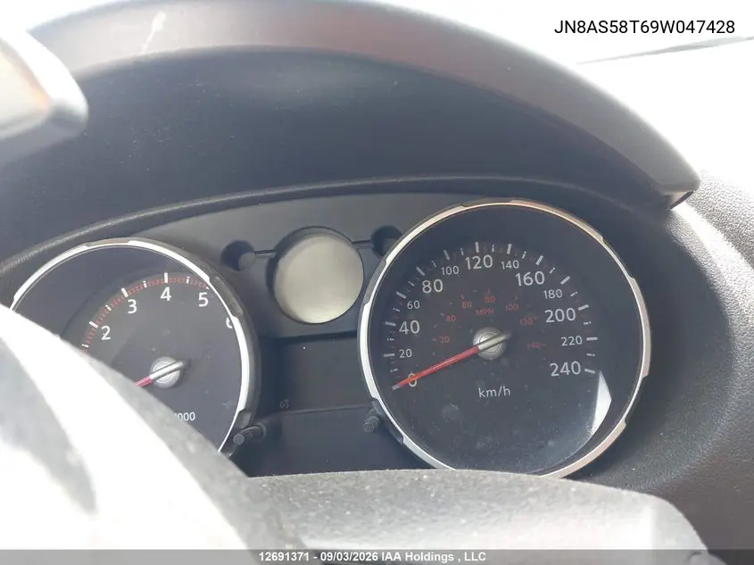 2009 NISSAN ROGUE VIN JN8AS58T69W047428 — фото 7