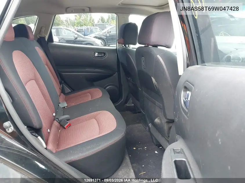 2009 NISSAN ROGUE VIN JN8AS58T69W047428 — фото 8