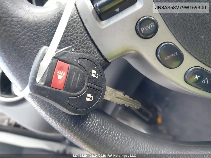 2009 NISSAN ROGUE VIN JN8AS58V79W169300 — фото 11