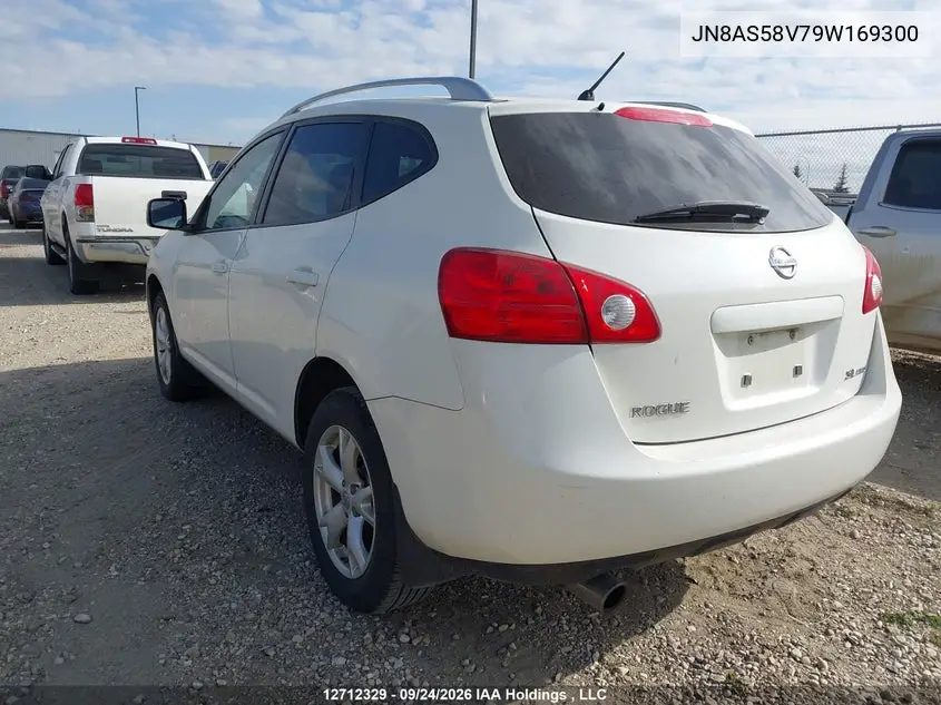 2009 NISSAN ROGUE VIN JN8AS58V79W169300 — фото 3