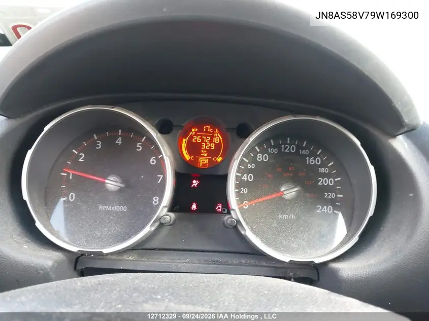 2009 NISSAN ROGUE VIN JN8AS58V79W169300 — фото 7