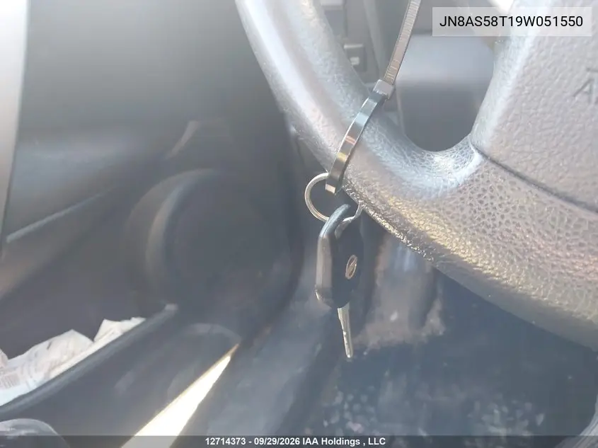 2009 NISSAN ROGUE VIN JN8AS58T19W051550 — фото 10