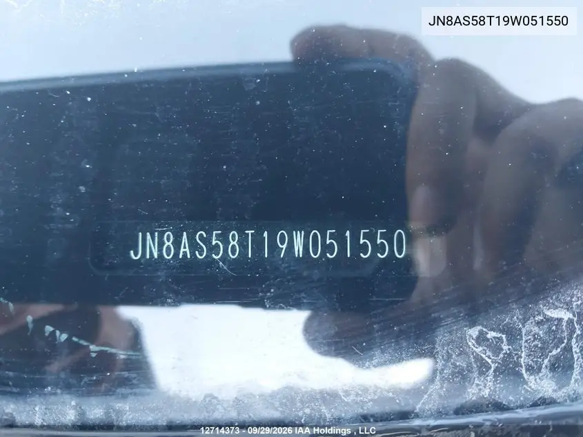 2009 NISSAN ROGUE VIN JN8AS58T19W051550 — фото 16