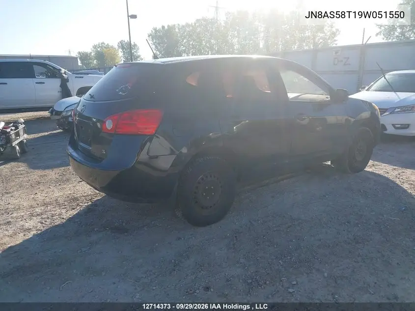 2009 NISSAN ROGUE VIN JN8AS58T19W051550 — фото 4