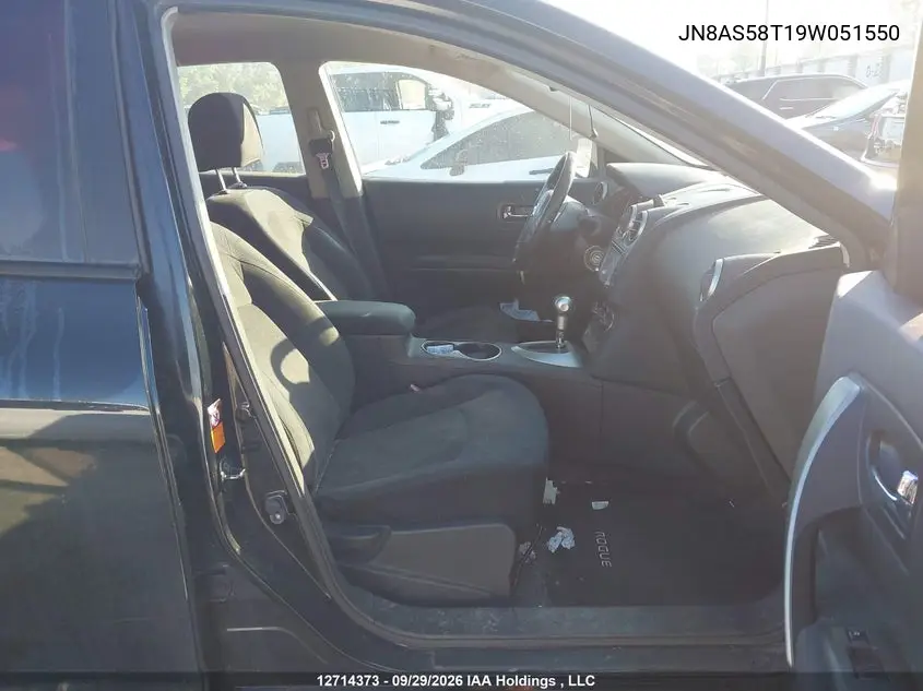 2009 NISSAN ROGUE VIN JN8AS58T19W051550 — фото 5