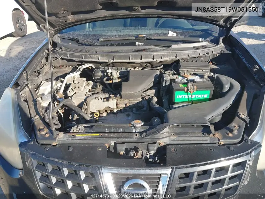 2009 NISSAN ROGUE VIN JN8AS58T19W051550 — фото 9