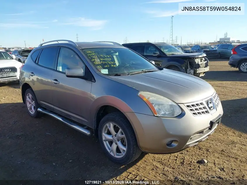 NISSAN ROGUE 2009, VIN JN8AS58T59W054824